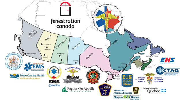 Fenestration Canada Partners Map of Canada